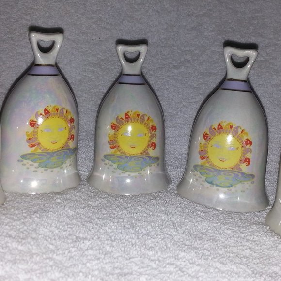 Mia Souv, Inc Bell -PSun Other - NEW Vtg Ornament Cermic Bell  PSun By Mia Souv, Inc For Christmas Trees, Wedding